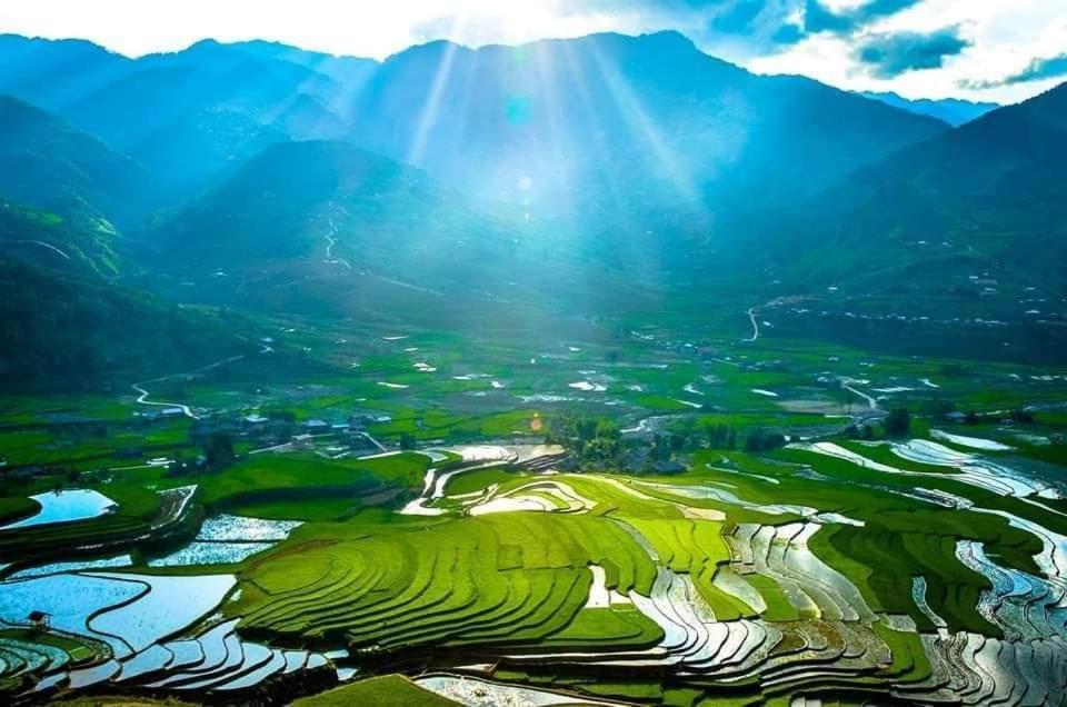 Hoa Son Tra Hotel Mu Cang Chai Dış mekan fotoğraf